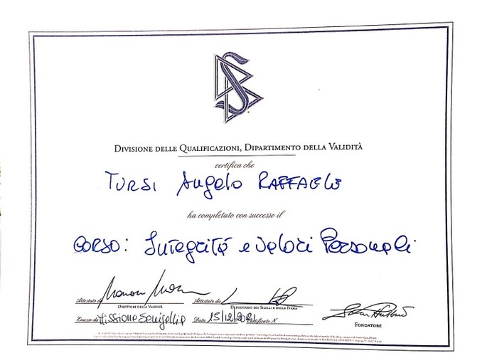 ANGELO TURSI MENTAL COACH - CORSO SCIENTOLOGY